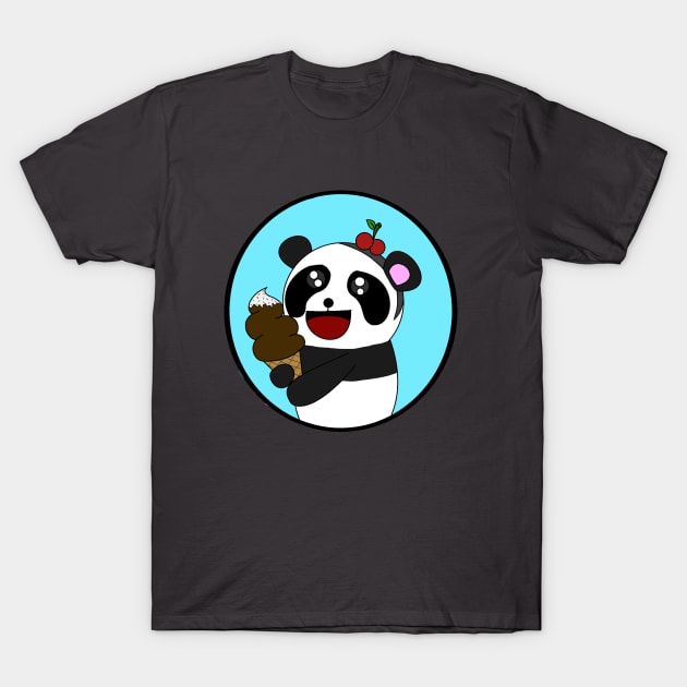 panda and ice cream T-Shirt by LillyTheChibi